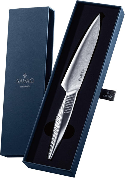 【プロ料理人が監修】 SAVAQ（サバク）正規品 手放せない理由がある 三徳包丁 ペティナイフ シャープナー 研ぎ器 オールステンレス 軽量 食洗機対応 (三徳包丁185mm・ペティナイフ130mm)